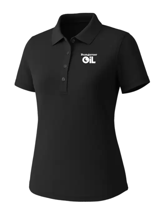 Callaway Womens Core Black Performance Polo w/Bumgarner Oil Logo