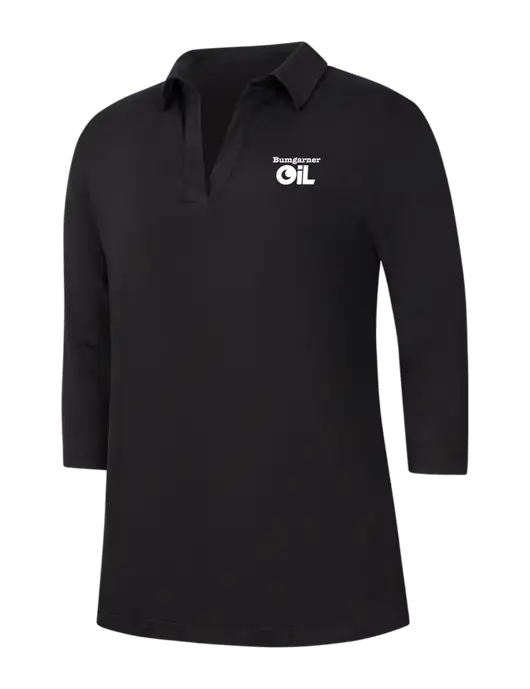 Womens Black Luxe Knit Tunic w/Bumgarner Oil Logo