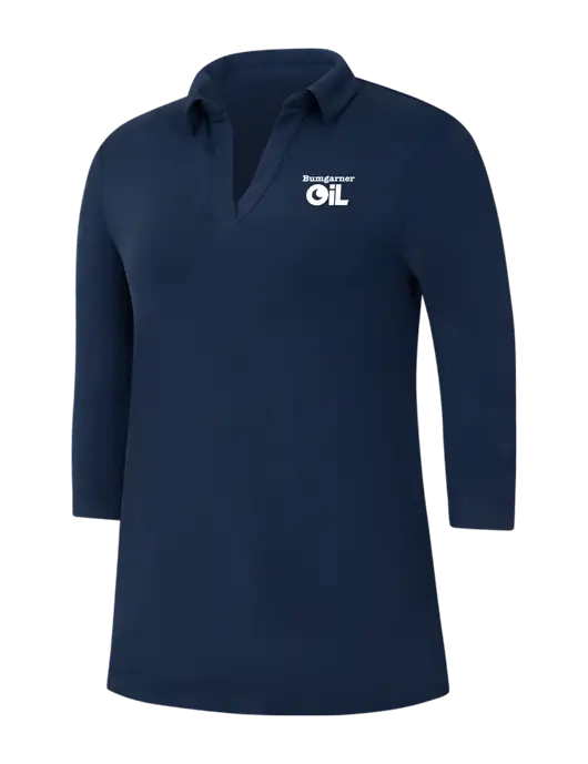 Navy Womens Luxe Knit Tunic w/Bumgarner Oil Logo