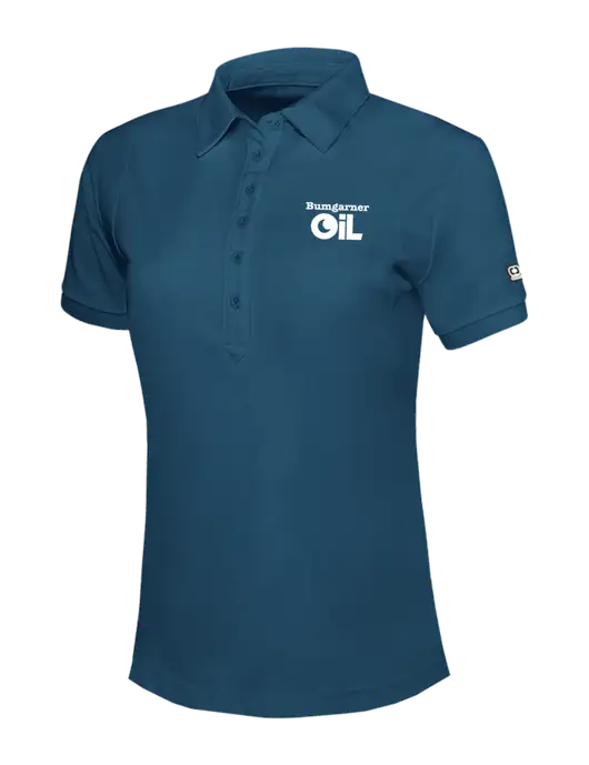 OGIO Womens Light Navy Jewel Polo w/Bumgarner Oil Logo