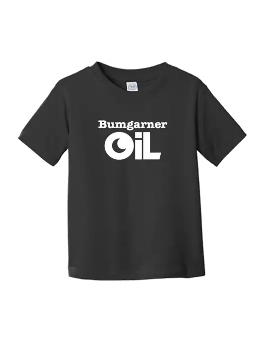 Rabbit Skins Black Toddler Fine Jersey Tee w/Bumgarner Oil Logo