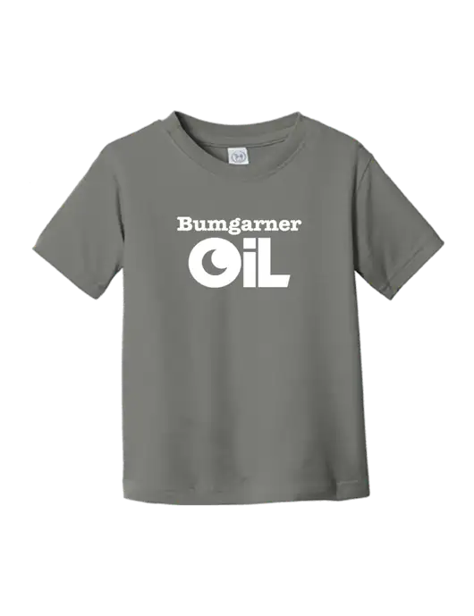 Rabbit Skins Charcoal Toddler Fine Jersey Tee w/Bumgarner Oil Logo