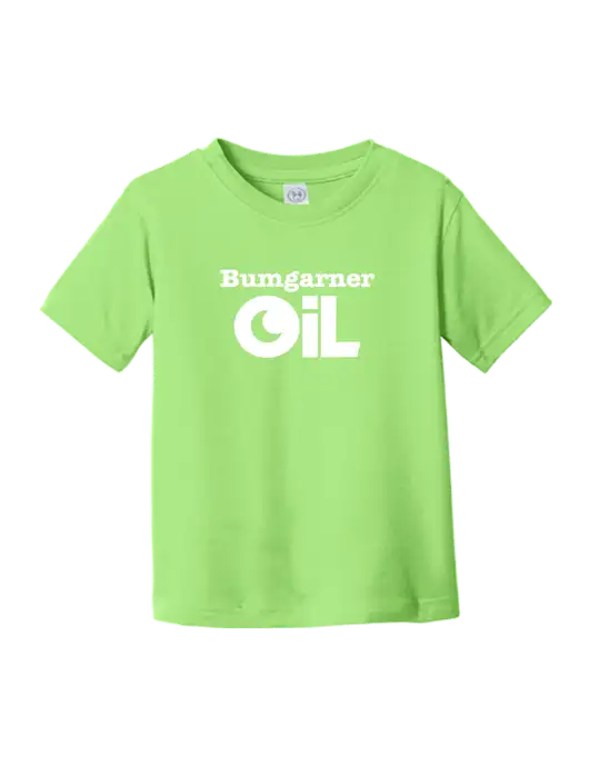 Rabbit Skins Key Lime Toddler Fine Jersey Tee w/Bumgarner Oil Logo