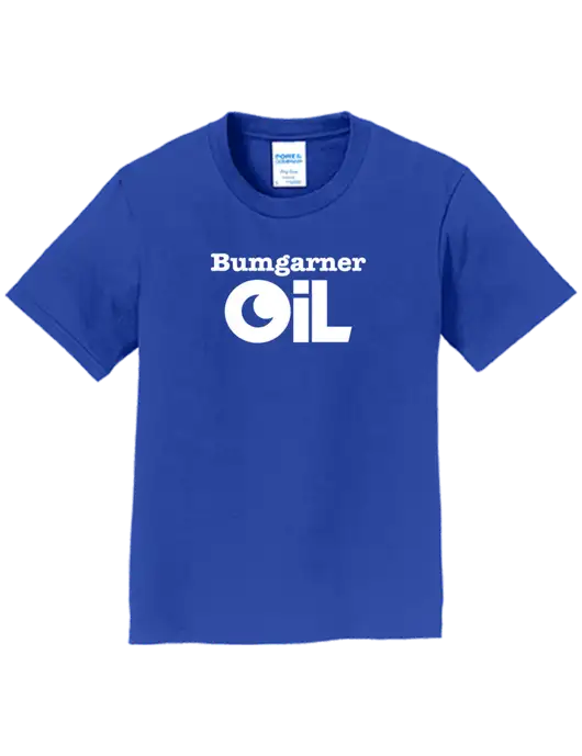 Youth Ring Spun Royal 4.5 oz T-Shirt w/Bumgarner Oil Logo
