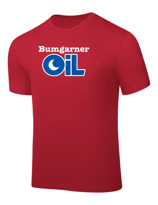 Red PosiCharge Competitor Tee w/Bumgarner Oil Logo