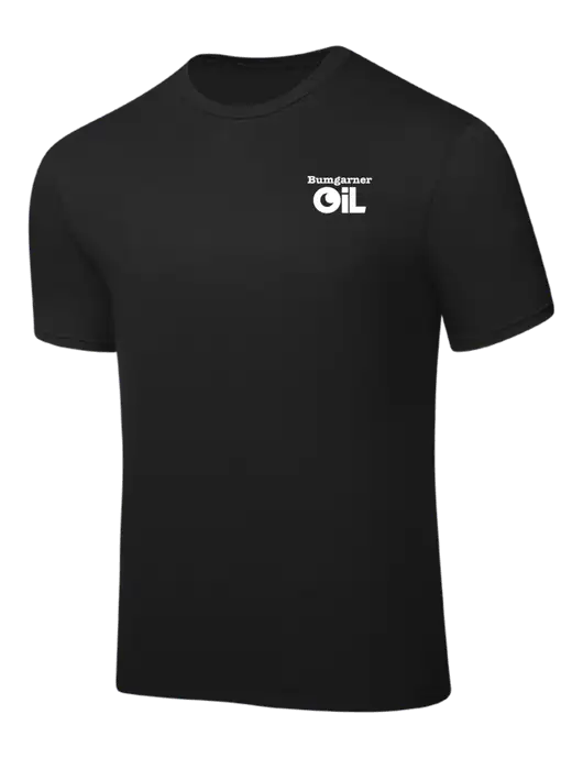 Black PosiCharge Competitor Tee w/Bumgarner Oil Logo