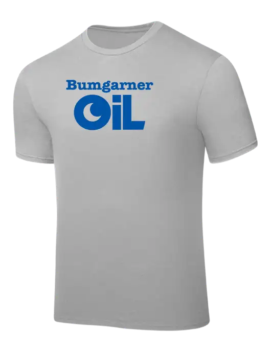 Silver PosiCharge Competitor Tee w/Bumgarner Oil Logo