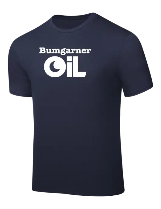 Navy PosiCharge Competitor Tee w/Bumgarner Oil Logo