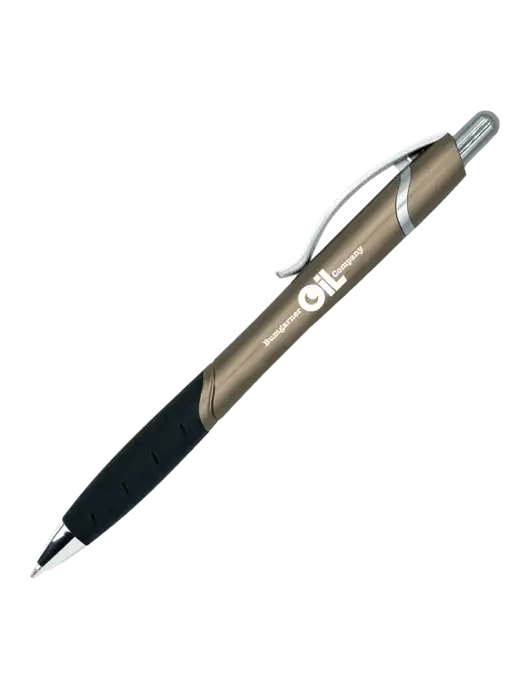 Summerhill Grey Pen - Black Ink w/Bumgarner Oil Logo