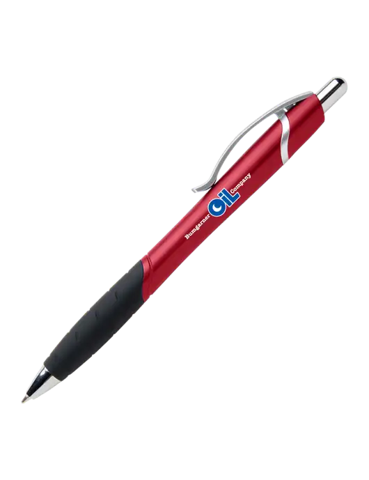 Summerhill Red Pen - Black Ink w/Bumgarner Oil Logo