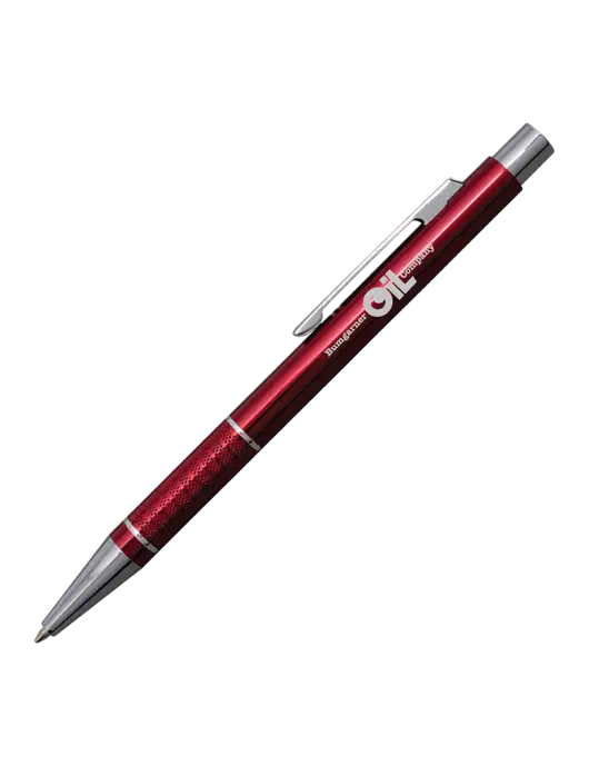 St George Red Pen - Blue Ink w/Bumgarner Oil Logo