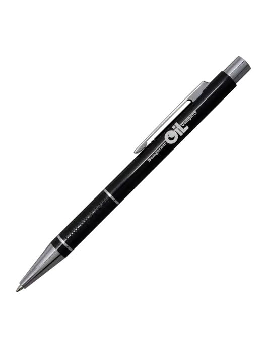 St George Black Pen - Blue Ink w/Bumgarner Oil Logo