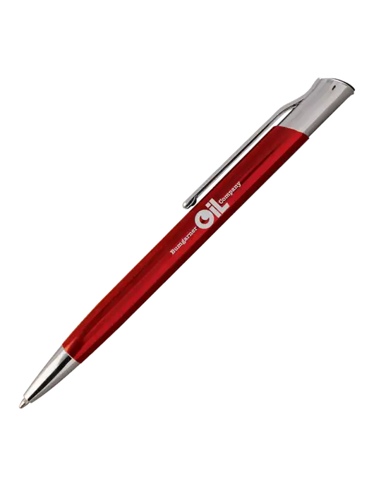 San Malo Red Pen - Black Ink w/Bumgarner Oil Logo