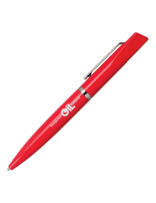Santos Red Pen - Black Ink w/Bumgarner Oil Logo