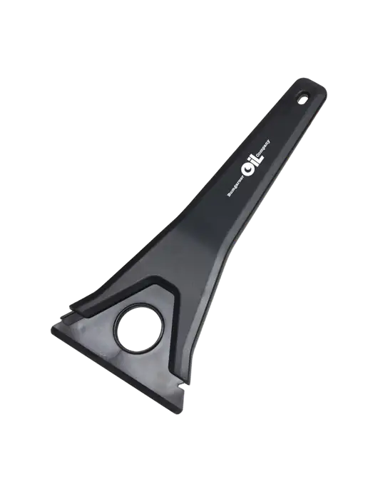 TriBlade Black Windshield Scraper w/Bumgarner Oil Logo