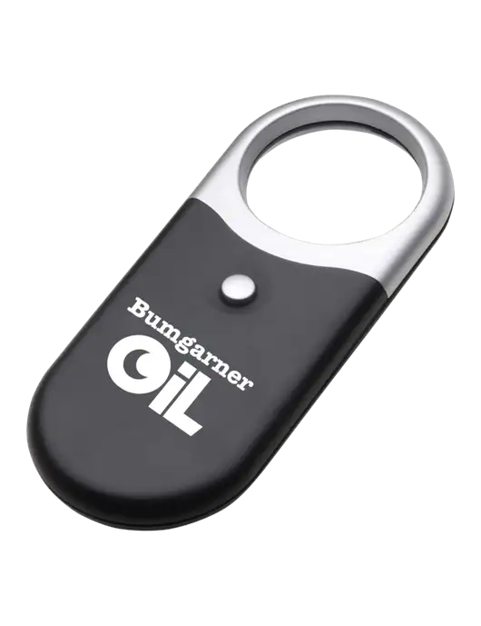 Compact Black Magnifier Light w/Bumgarner Oil Logo