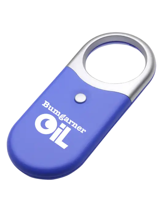 Compact Blue Magnifier Light w/Bumgarner Oil Logo
