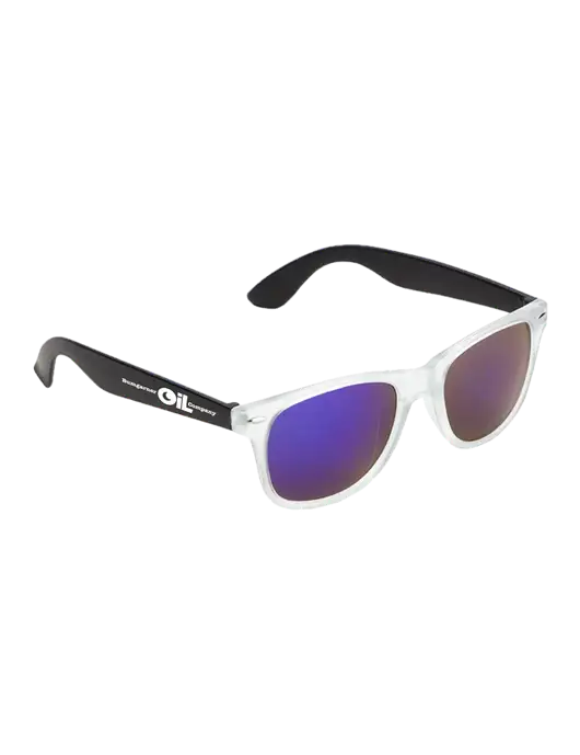 Key West Black Mirrored Sunglasses w/Bumgarner Oil Logo