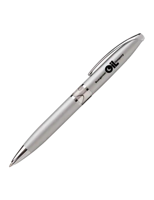 Illusion Silver Pen - Black Ink w/Bumgarner Oil Logo