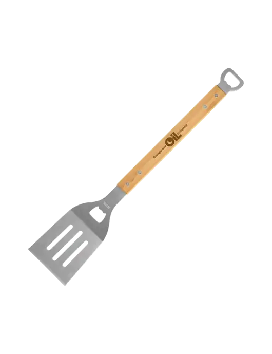 Bamboo BBQ Spatula w/Bumgarner Oil Logo