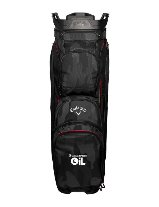 Callaway Org 14 Black Camo/Red Trim Golf Bag  w/Bumgarner Oil Logo