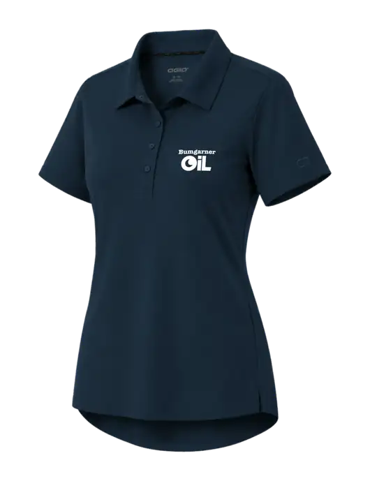 OGIO Womens Envision Dark Navy Polo w/Bumgarner Oil Logo