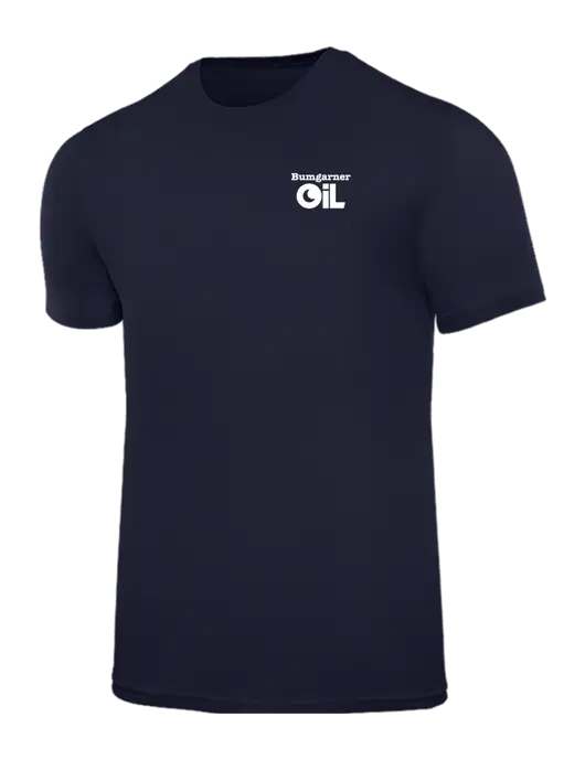 Allmade Dark Navy Organic Cotton Tee w/Bumgarner Oil Logo