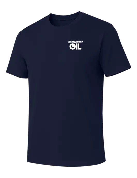Allmade Dark Navy Organic Cotton Tee w/Bumgarner Oil Logo