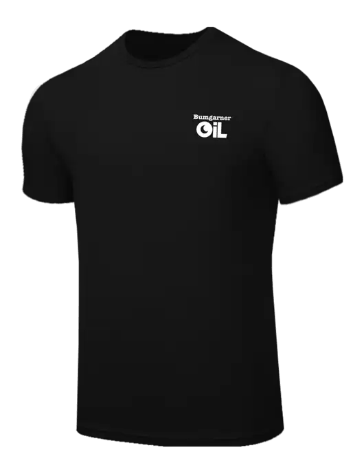 BELLA+CANVAS Black CVC Short Sleeve Tee w/Bumgarner Oil Logo