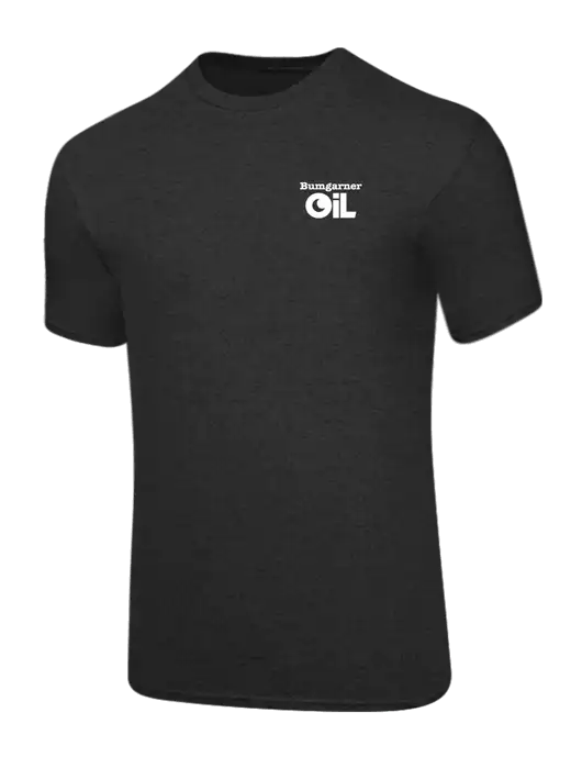 Core Blend Dark Heather Grey T-Shirt w/Bumgarner Oil Logo