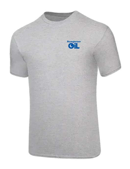 Core Blend Light Grey Heather T-Shirt w/Bumgarner Oil Logo