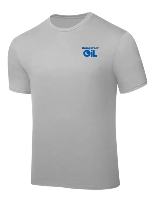 Silver PosiCharge Competitor Tee w/Bumgarner Oil Logo