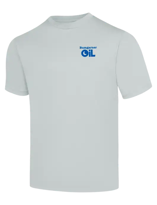 Silver PosiCharge Competitor Tee w/Bumgarner Oil Logo