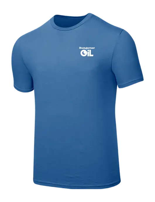 Seriously Soft Light Navy T-Shirt w/Bumgarner Oil Logo