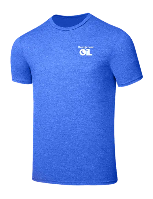 Seriously Soft Royal Frost T-Shirt w/Bumgarner Oil Logo