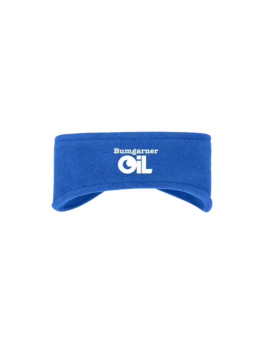 Royal Stretch Fleece Headband w/Bumgarner Oil Logo