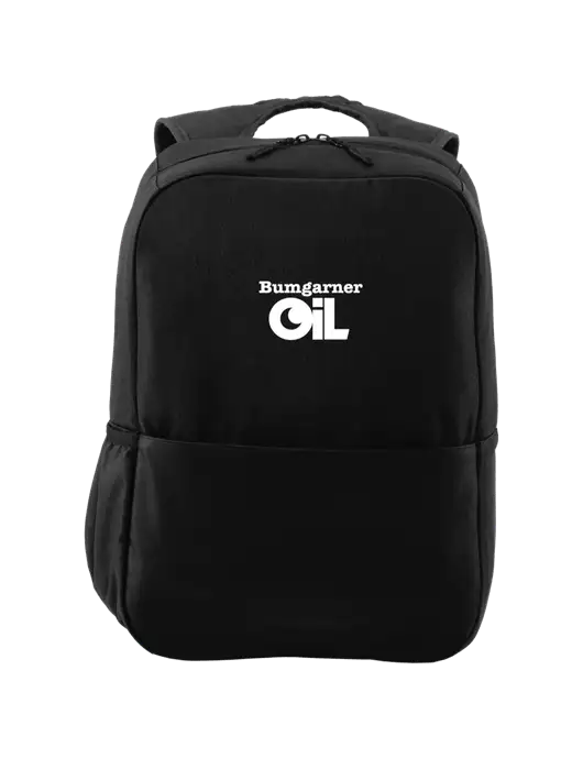 Access Square Laptop Black Backpack w/Bumgarner Oil Logo