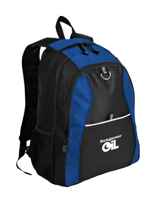 Honeycomb Twilight Blue/Black Backpack w/Bumgarner Oil Logo