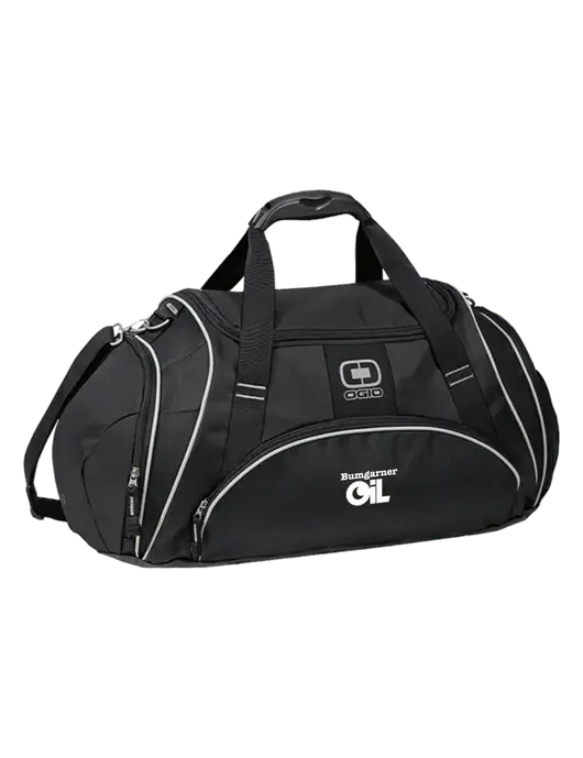 OGIO Black Crunch Duffel
 w/Bumgarner Oil Logo