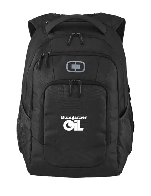 OGIO Black Logan Laptop Backpack
 w/Bumgarner Oil Logo