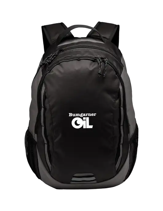 Ridge Charcoal/Dark Charcoal Laptop Backpack w/Bumgarner Oil Logo