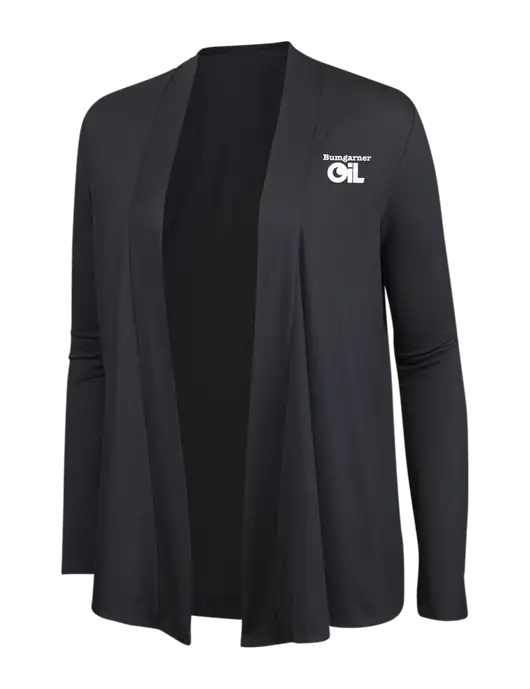 Smoke Grey Womens Concept Cardigan w/Bumgarner Oil Logo