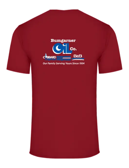 Core Blend Red T-Shirt w/Bumgarner Oil Logo