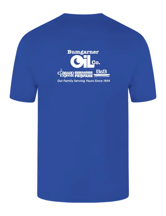 Core Blend Royal Pocket T-Shirt w/Bumgarner Oil Logo